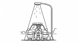 coloriage Voiture de Police pour enfant gratuit