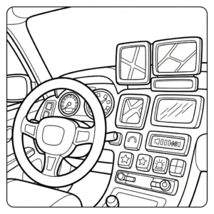 télécharger coloriage Voiture de Police gratuit
