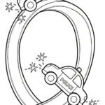 télécharger coloriage Voiture de Police gratuit