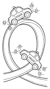 télécharger coloriage Voiture de Police gratuit