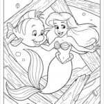 coloriage Ariel updated pour enfant de 5 ans