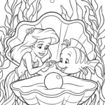 coloriage Ariel updated a telecharger