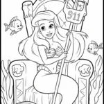 coloriage Ariel updated à imprimer pour enfant de 2 ans