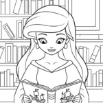 coloriage Ariel updated à imprimer pour enfant de 3 ans