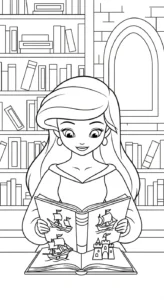 coloriage Ariel updated à imprimer pour enfant de 3 ans