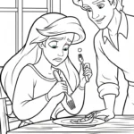 coloriage Ariel updated a imprimer pour enfant de 4 ans