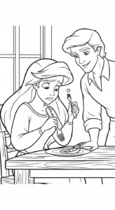 coloriage Ariel updated a imprimer pour enfant de 4 ans