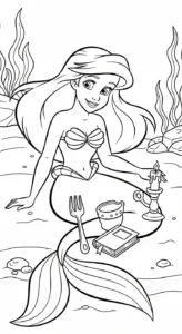 coloriage Ariel updated a dessiner en ligne