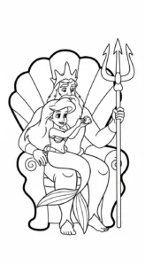 coloriage Ariel updated à imprimer pour enfant de 9 ans