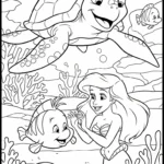 coloriage Ariel updated à imprimer pour enfant de 3 ans