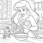 coloriage Ariel updated à imprimer pour enfant de 2 ans