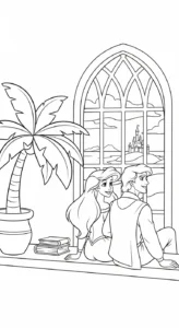 coloriage Ariel updated gratuit à imprimer