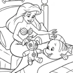 coloriage Ariel updated pour enfant de 8 ans