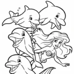 image pour coloriage Ariel updated enfant