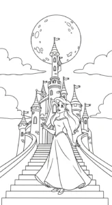 coloriage Ariel updated pour enfants à imprimer