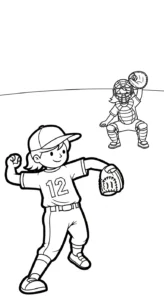 coloriage Balle molle updated pour primaire