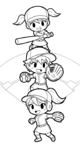 coloriage Balle molle updated à imprimer gratuit