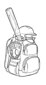 a imprimer coloriage Balle molle updated gratuit