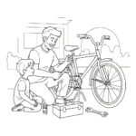 coloriage Bonne Fête Papa updated pour enfant de 5 ans