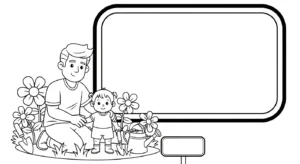 coloriage Bonne Fête Papa updated à imprimer pour enfant de 4 ans