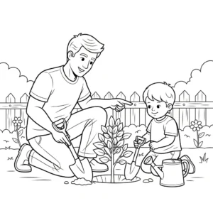 coloriage Bonne Fête Papa updated à imprimer pour enfant de 9 ans