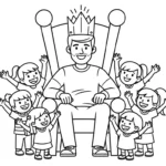 coloriage Bonne Fête Papa updated en ligne pour enfant