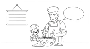 coloriage Bonne Fête Papa updated a imprimer pour enfant de 4 ans