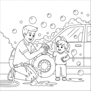 coloriage Bonne Fête Papa updated et decoupage