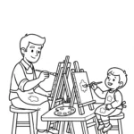 coloriage Bonne Fête Papa updated à imprimer pdf