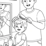 image de coloriage Bonne Fête Papa updated pour enfant