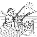 image pour coloriage Bonne Fête Papa updated enfant