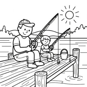 image pour coloriage Bonne Fête Papa updated enfant