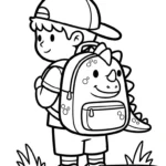 coloriage Cartable updated pour enfant de à imprimer
