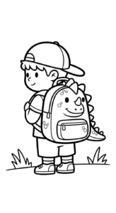coloriage Cartable updated pour enfant de à imprimer
