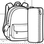 coloriage Cartable updated pour enfant de 8 ans