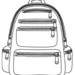 coloriage Cartable updated à imprimer pour enfant de 7 ans