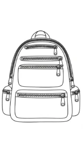 coloriage Cartable updated à imprimer pour enfant de 7 ans