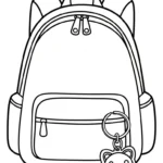 coloriage Cartable updated à imprimer pdf
