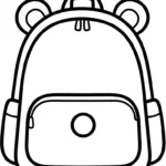 coloriage Cartable updated pour enfants a imprimer