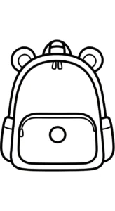 coloriage Cartable updated pour enfants a imprimer