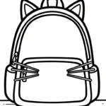 coloriage Cartable updated pour enfant de 4 ans