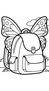 imprimer coloriage Cartable updated