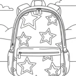 coloriage Cartable updated pour enfants a imprimer gratuit