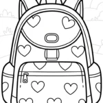 coloriage Cartable updated pour enfant gratuit