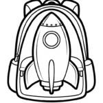 coloriage Cartable updated pour enfants a imprimer gratuit