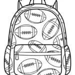 coloriage Cartable updated à imprimer kawaii