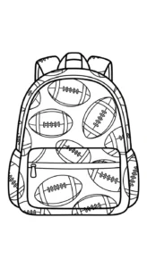 coloriage Cartable updated à imprimer kawaii