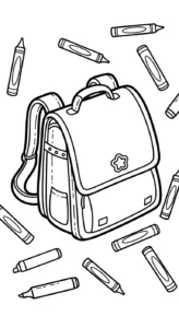 coloriage Cartable updated pour enfants