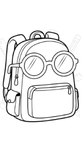coloriage Cartable updated pour enfant de 6 ans