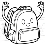 coloriage Cartable updated à imprimer pdf